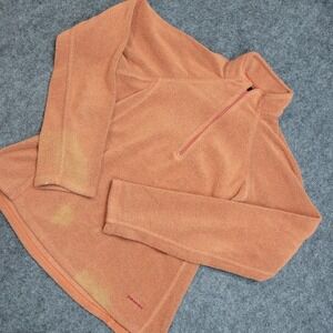 Patagonia Capilene Sweater Womens XS Orange Fleece Classic Fit 1/4 Zip Pullover